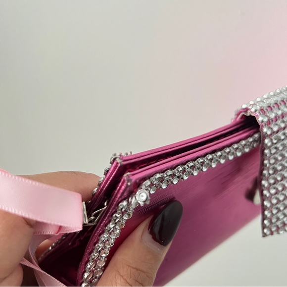 Vintage Metallic PInk Party Bag/Clutch - Picture 7 of 10
